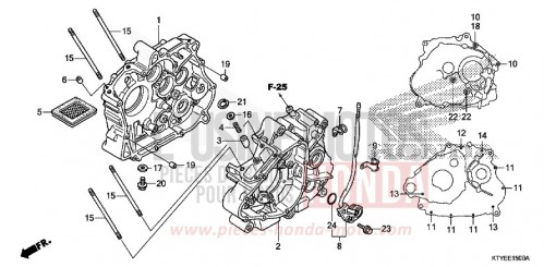 CARTER MOTEUR CBR125RF de 2015